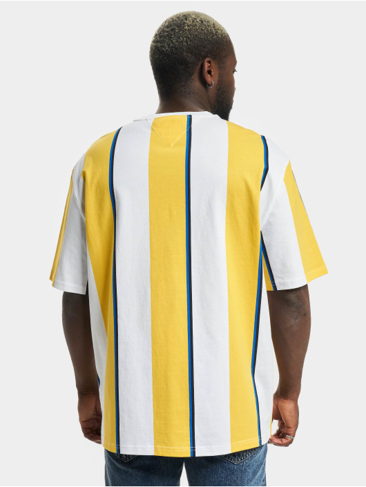 Tommy Jeans T-shirts Skater Vertical Stripe gul