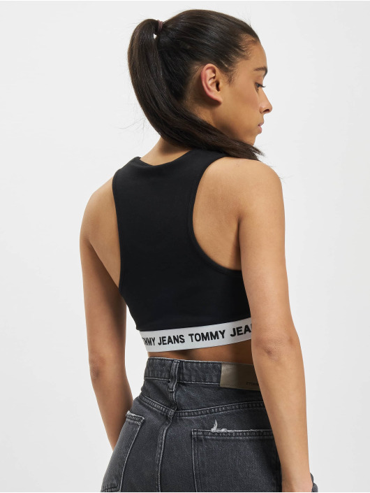 Tommy Jeans Top Logo Crop black
