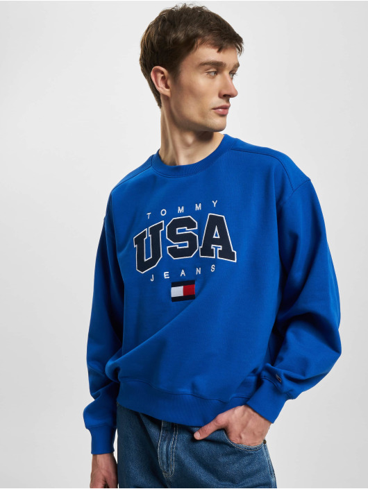 Tommy Jeans trui Boxy Modern Sport USA blauw