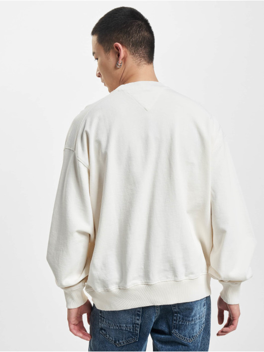 Tommy Jeans trui Comfort Varsity Crew wit