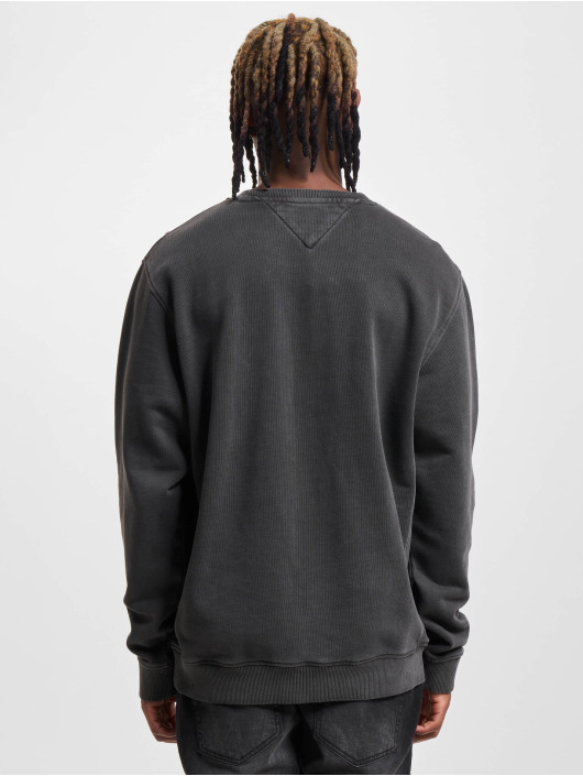 Tommy Jeans trui Grunge Arch Crew zwart