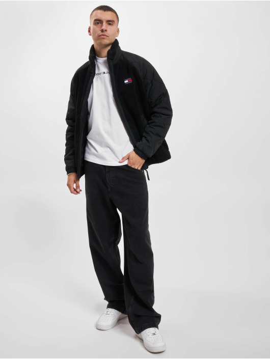 Tommy Jeans Välikausitakit Sherpa musta