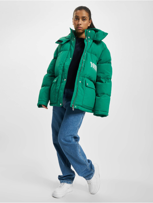 Tommy Jeans Winter Jacket A Line green