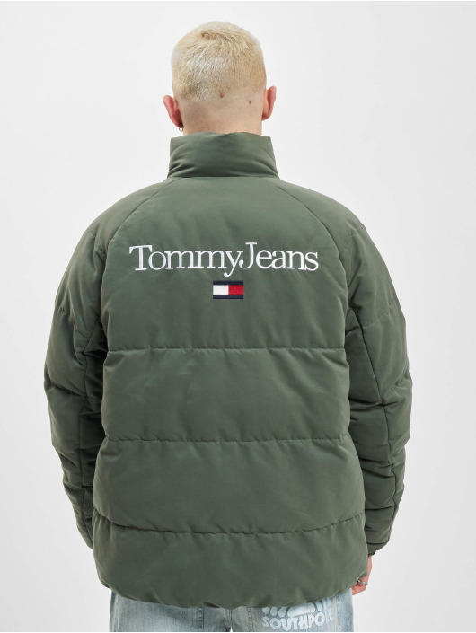 Tommy Jeans Winter Jacket Graphic Puffer green