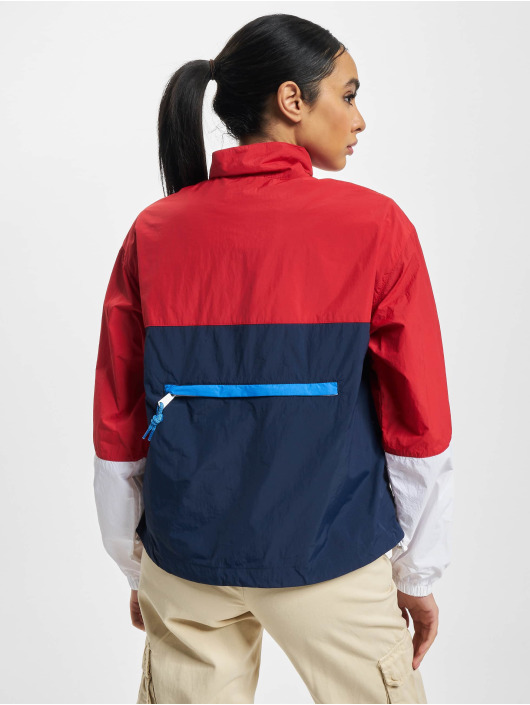 Tommy Jeans winterjas Colorblock Popover Windbreaker rood