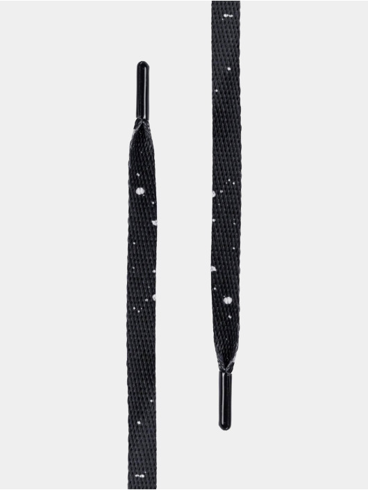 Tubelaces Shoelace Flat Splatter Ii black