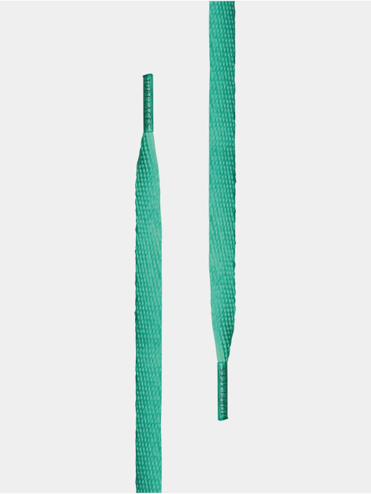 Tubelaces Shoelace White Flat turquoise
