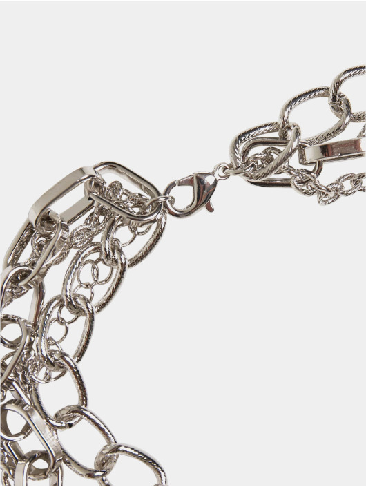 Urban Classics Autres Classic Layering Necklace argent