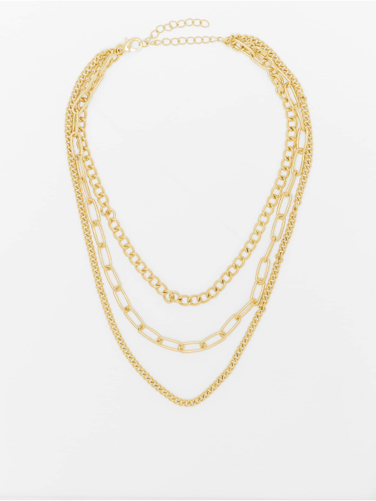 Urban Classics Autres Layering Chain Necklace or