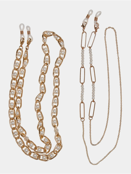 Urban Classics Autres Multifunctional Chain With Pearls 2-Pack or