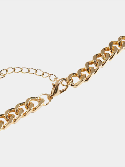 Urban Classics Autres Long Basic Chain Necklace or