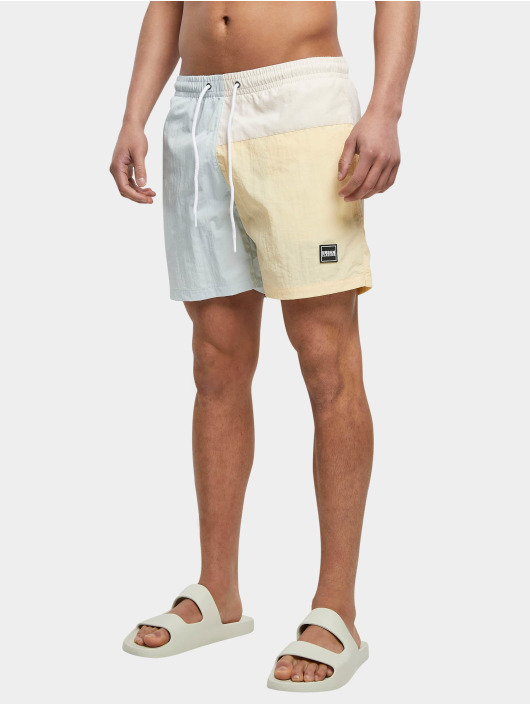Urban Classics Herren Badeshorts 3 Block in beige