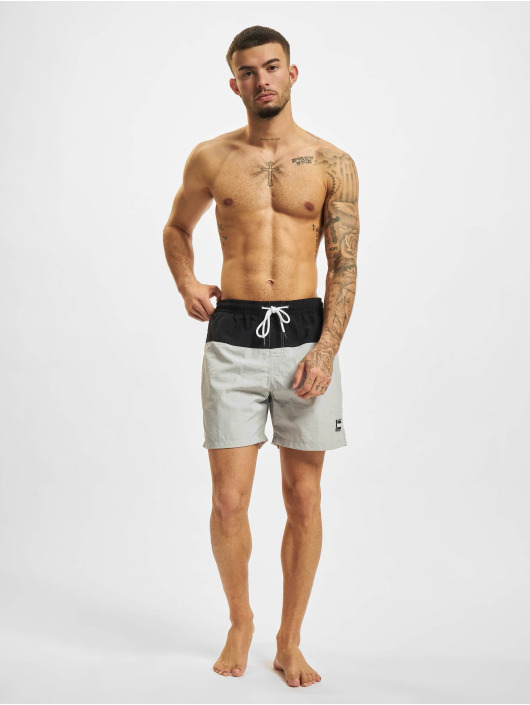 Urban Classics Badeshorts Block Swim grau
