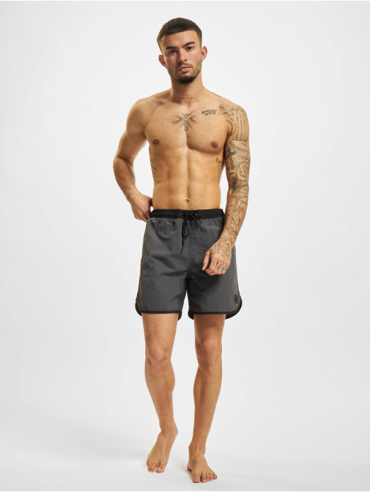 Urban Classics Badeshorts Retro Swim schwarz