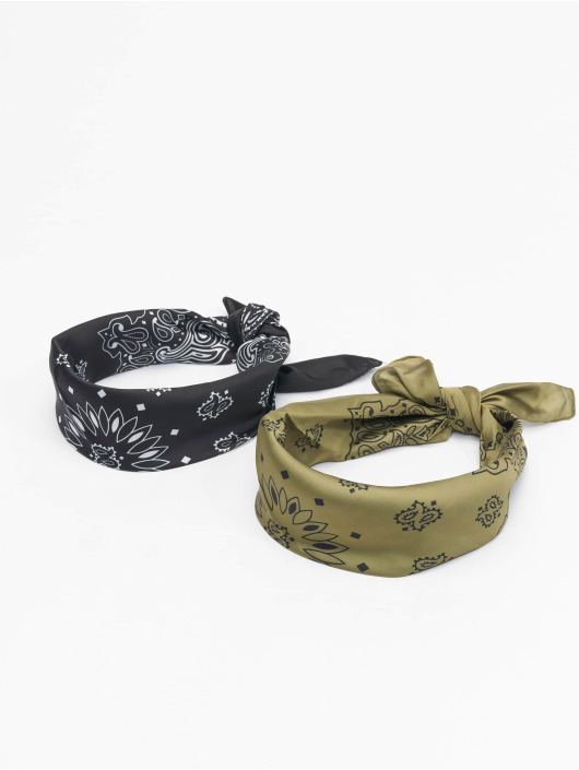 Urban Classics Bandana Satin Bandana 2-Pack in schwarz