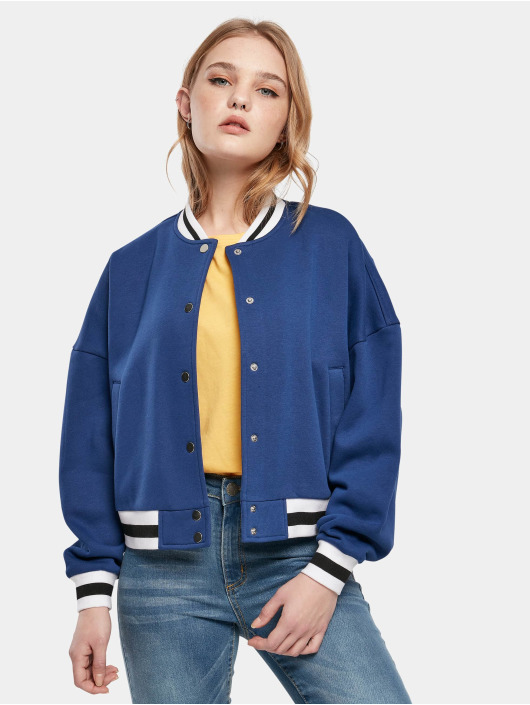 Urban Classics Baseball jack Ladies Oversized blauw