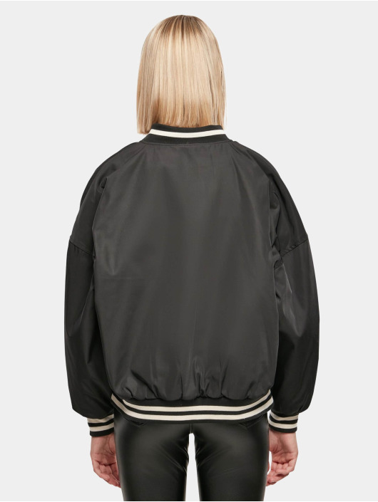 Urban Classics Baseball jack Ladies Oversized Recycled zwart