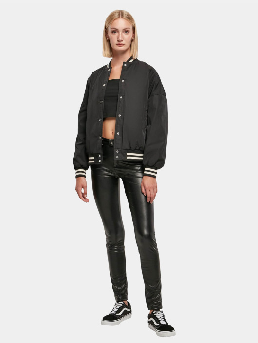 Urban Classics Baseball jack Ladies Oversized Recycled zwart