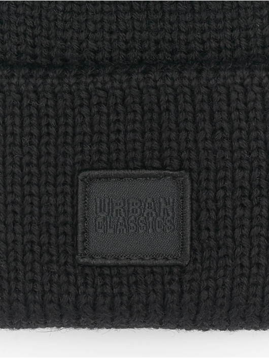 Urban Classics Beanie Knitted Wool zwart