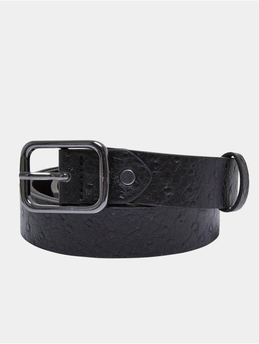 Urban Classics Belt Ostrich Synthetic Leather black