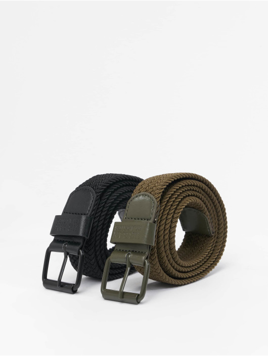 Urban Classics Belts Elastic 2-Pack svart