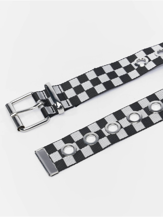 Urban Classics Belts Checker With Eyelets svart