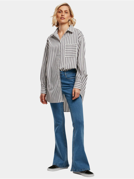 Urban Classics Blouse & Chemise Ladies Oversized Stripe blanc