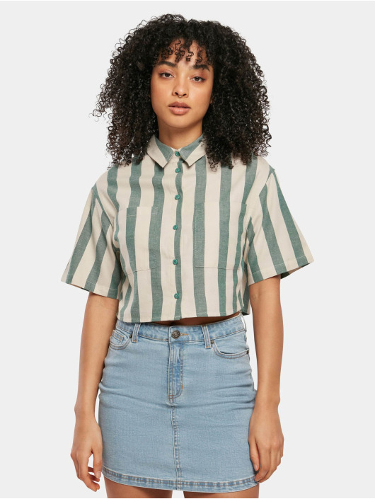 Urban Classics Blouse & Chemise Ladies Short Oversized vert