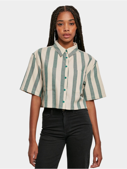 Urban Classics Blouse & Chemise Ladies Short Oversized vert