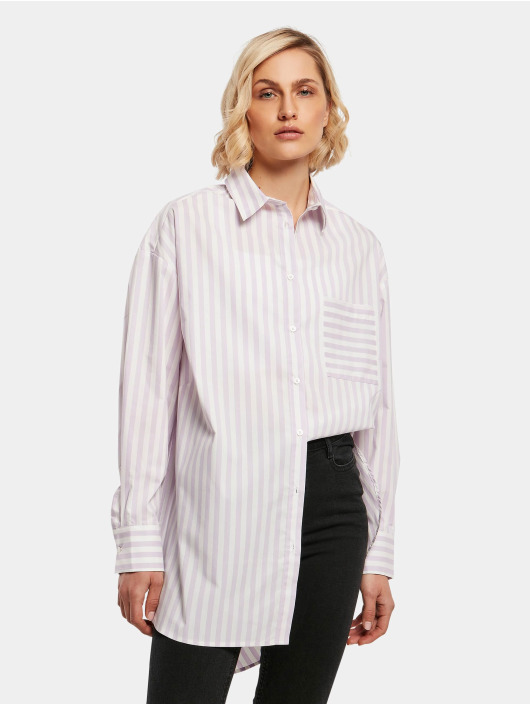 Urban Classics Blouse Ladies Oversized Stripe wit