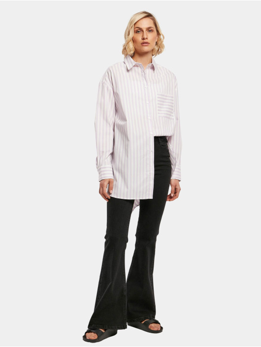 Urban Classics Blouse Ladies Oversized Stripe wit