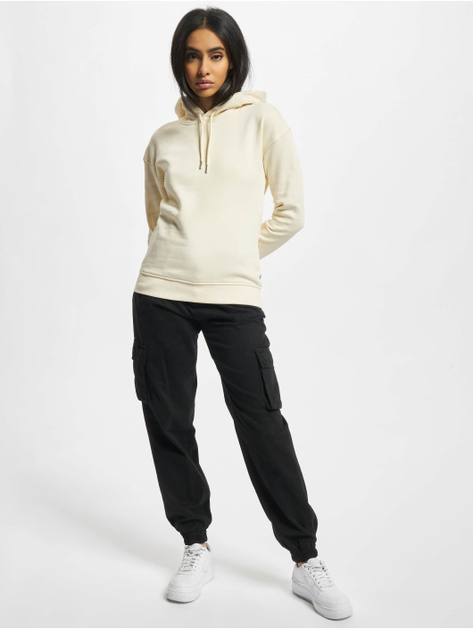 Urban Classics Bluzy z kapturem Ladies Organic bezowy
