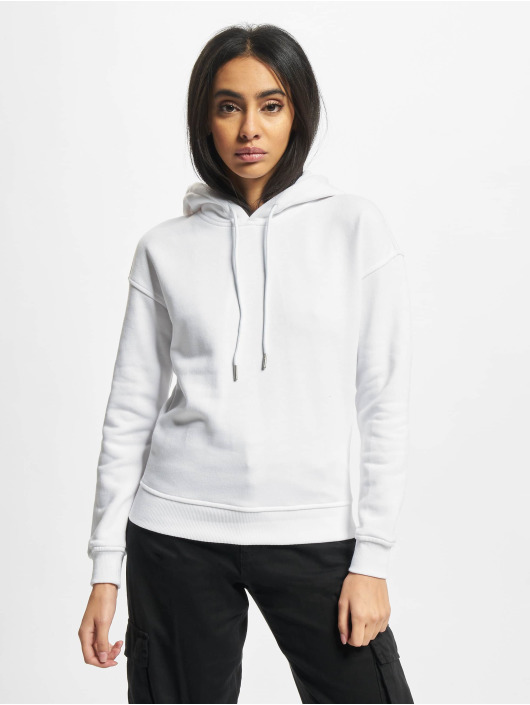 Urban Classics Bluzy z kapturem Ladies 2-Pack bialy