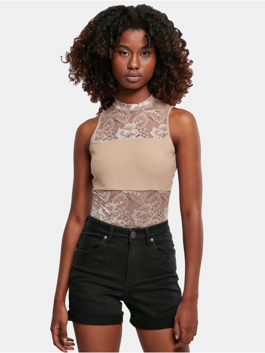 Urban Classics Damen Body Ladies Laces in grau