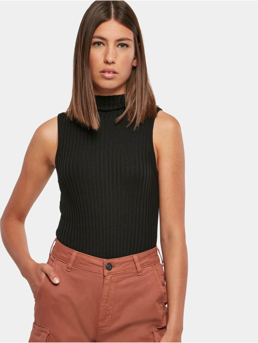 Urban Classics Damen Body Ladies Rib Knit in schwarz