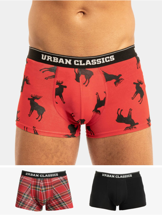 Urban Classics Boksershorts Boxer Shorts 3-Pack red