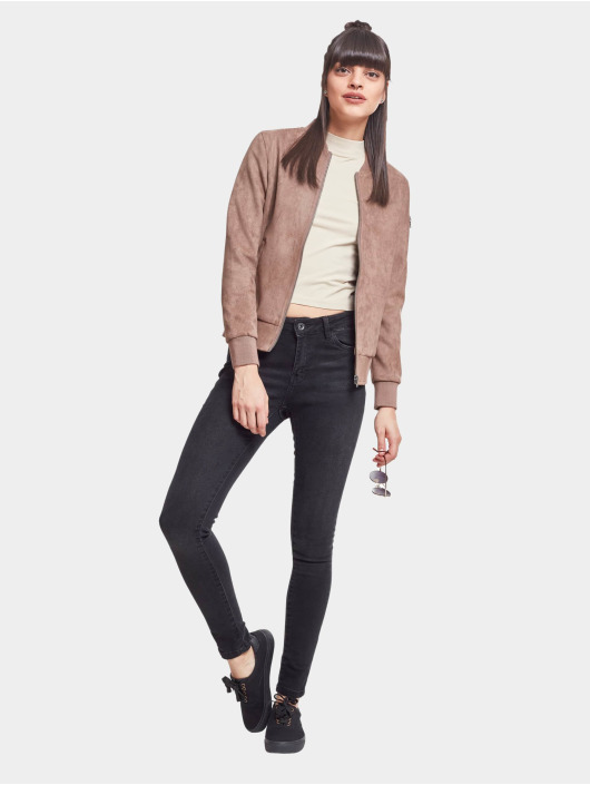 Urban Classics Bomber Imitation Suede brun
