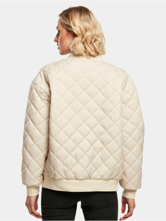Urban Classics Bomber jacket Ladies Oversized Diamond Quilted beige