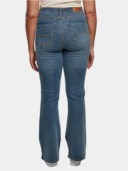 Urban Classics Boot cut jeans Ladies High Waist Flared blauw