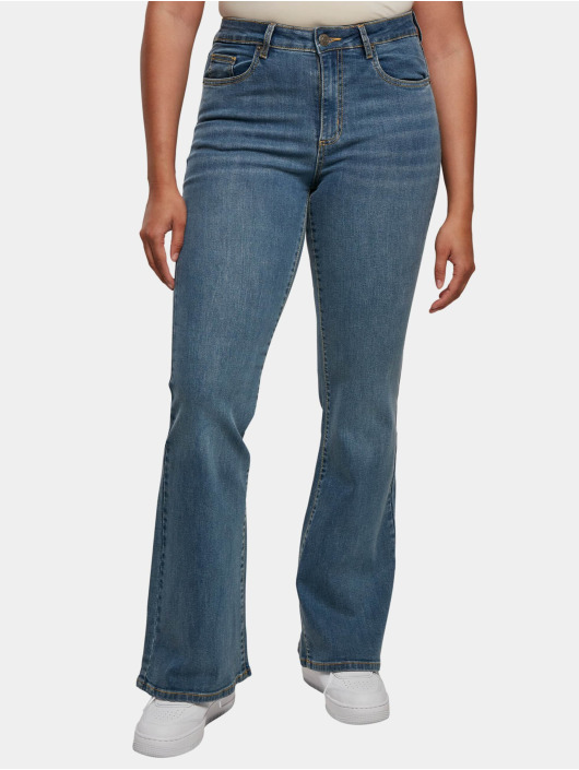 Urban Classics Bootcut farkut Ladies High Waist Flared sininen