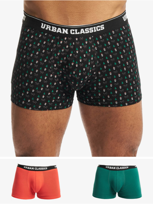 Urban Classics Boxer Organic X-Mas 3-Pack rosso