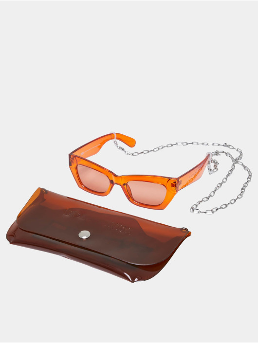 Urban Classics Brýle Sunglasses Bag With Strap & Venice hnědý