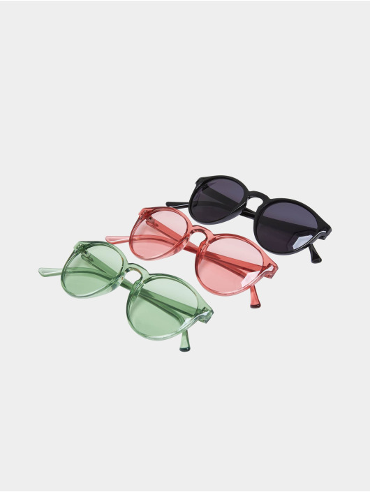 Urban Classics Brýle Sunglasses Cypress 3-Pack čern