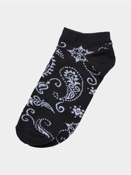 Urban Classics Calzino Bandana Pattern No Show nero