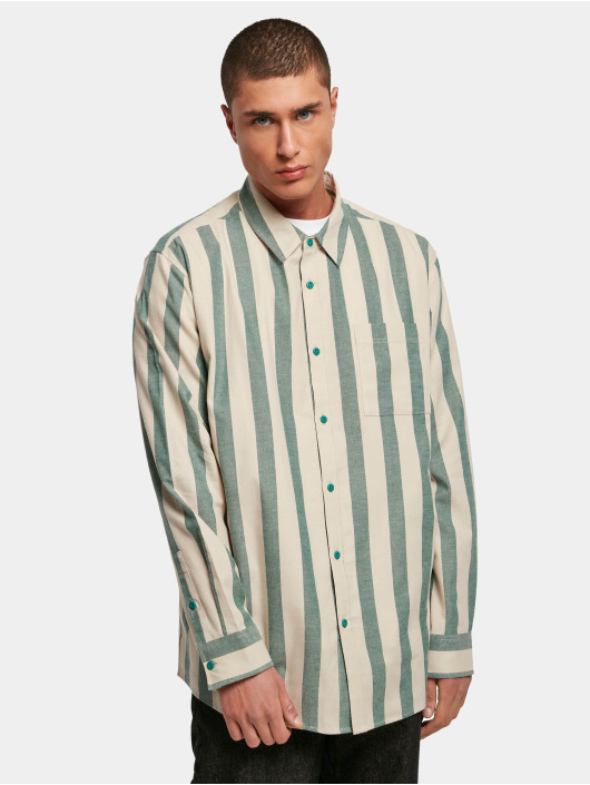 Urban Classics Camisa Striped verde