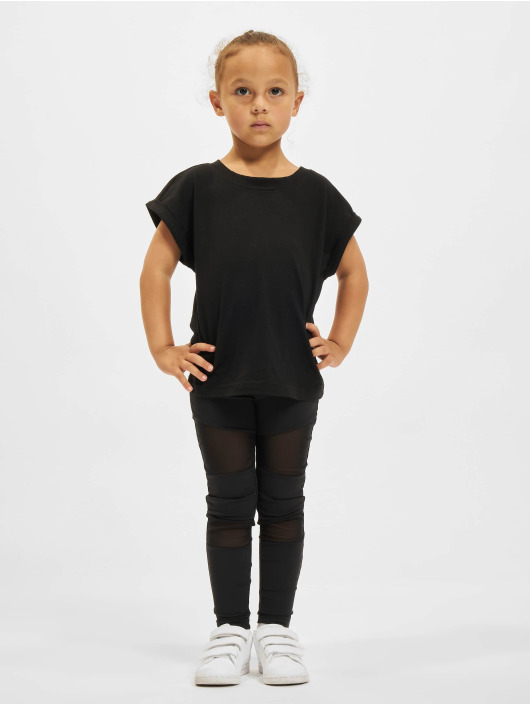 Urban Classics Camiseta Girls Organic Extended Shoulder negro