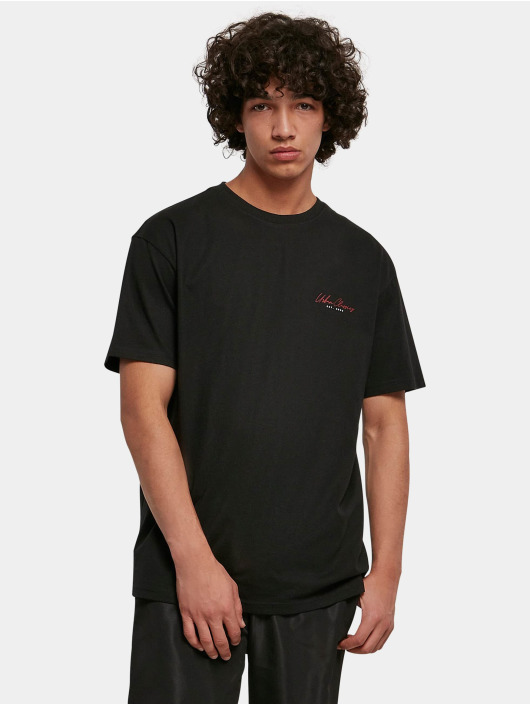 Urban Classics Camiseta Small Scribt Logo negro