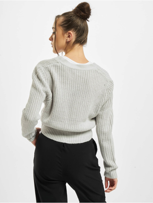 Urban Classics Cardigan Ladies Short gris