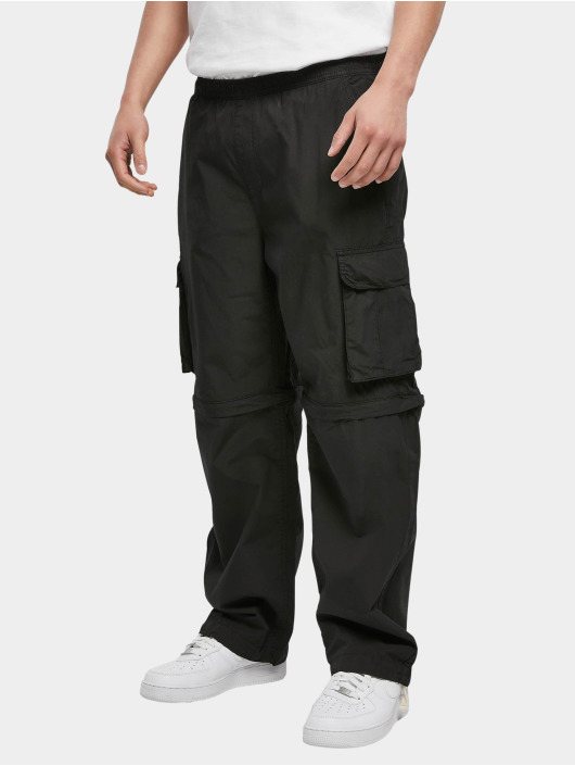 Urban Classics Herren Cargohose Zip Away in schwarz