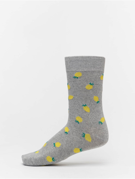 Urban Classics Chaussettes Recycled Yarn Fruit 3-Pack gris